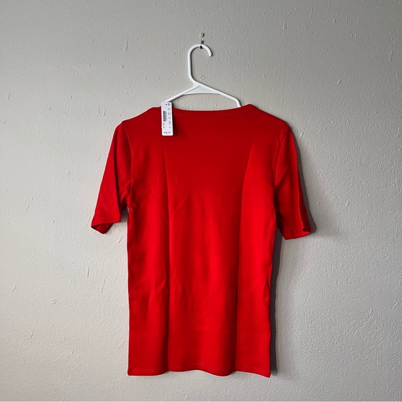 J. Crew Bright Red Perfect Fit T-Shirt Size Medium - Picture 2 of 6